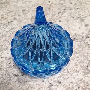 Blue Glass Trinket Dish